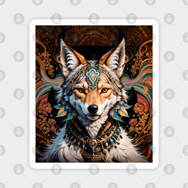 Coyote The Trickster (2) Magnet by TheThirdEye
