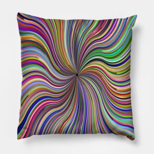 Colorful Line Pattern Pillow
