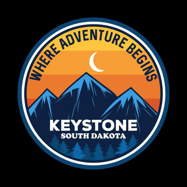 Keystone South Dakota Where Adventure Begins by SouthDakotaGifts