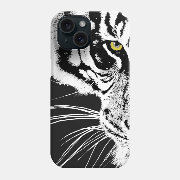 Eye of the Tiger Phone Case by RobertBretonArt