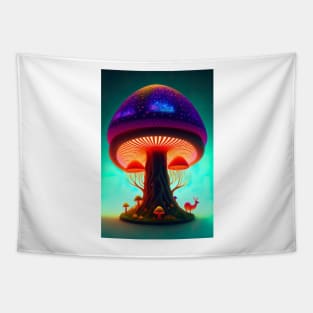 Mushroom Landscape Tapestry