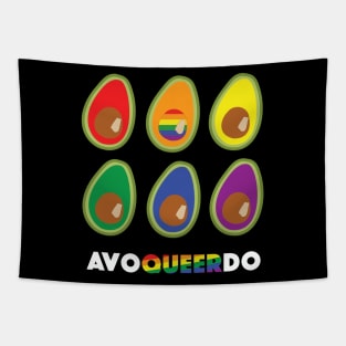 Avocado Queer LGBTQ Pride Tapestry