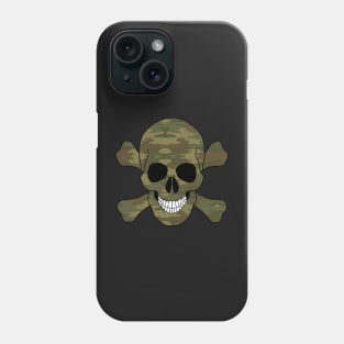 Camouflage Skull And Crossbones Phone Case