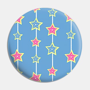 Christmas stars pattern Pin