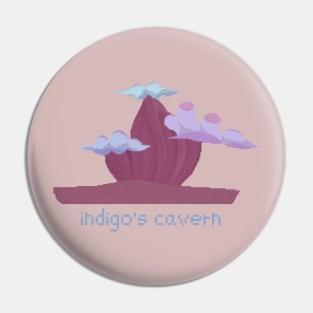 Indigo's Cavern Pixel Art Pin