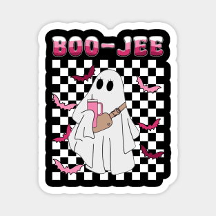 Spooky Season Cute Ghost Halloween Costume Boujee Boo-Jee Magnet