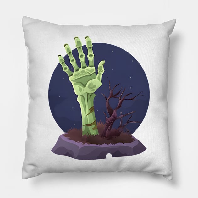 Spooktacular Halloween Party Pillow by ragil_studio