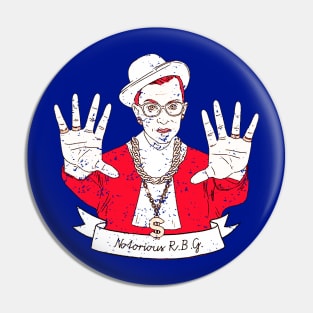 Notorious Rbg Pin