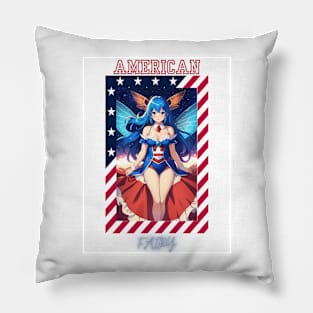 Stars and Stripes Fairy Pillow