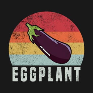 Eggplant Retro Vintage 1970's T-Shirt