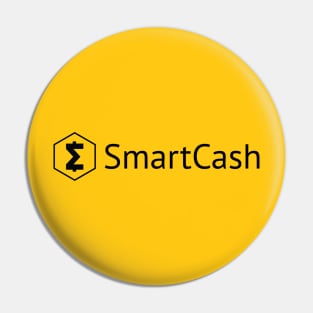 SmartCash Wordmark Logo Yellow Background Pin