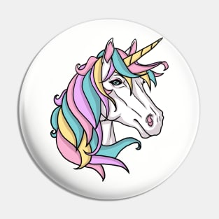 Pastel Rainbow Unicorn Pin