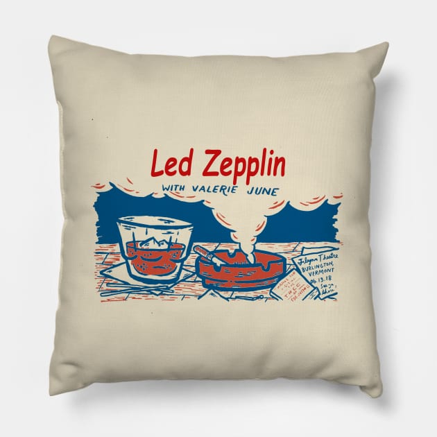 Zepplin Vintage Pillow by Animal Paper Art