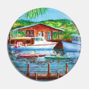 Shem Creek Painting Pin