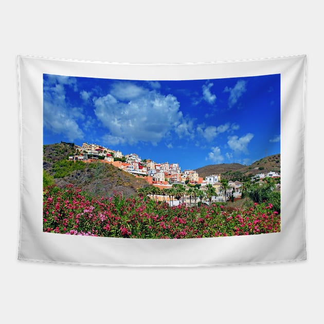 Torrox Costa Del Sol Andalusia Spain Tapestry by AndyEvansPhotos