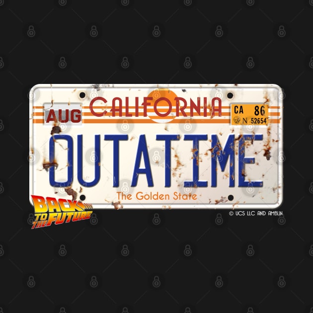 BACK TO THE FUTURE - LICENSE NUMBER PLATE - TIME MACHINE CAR by kooldsignsflix@gmail.com