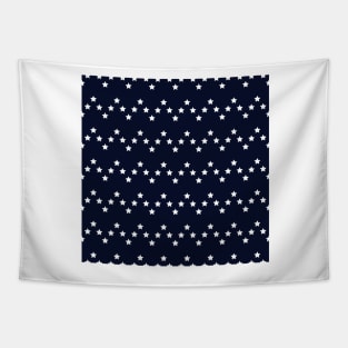 white stars usa pattern Tapestry