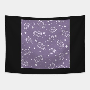 Tardigrades in Space (lavender) Tapestry