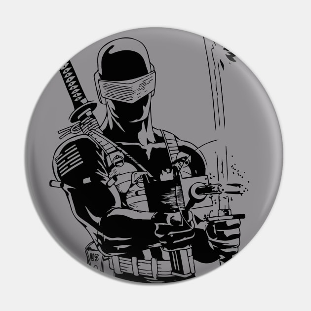 G.I. Joe Snake eyes Pin by Negolou 