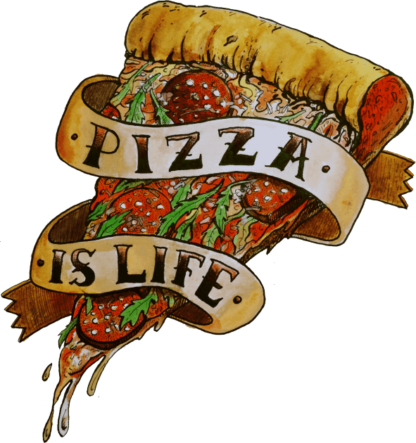 Pizza Is Life Kids T-Shirt by miskel