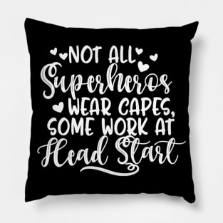 Headstart Teacher Superhero Capes Last Back School Pillow