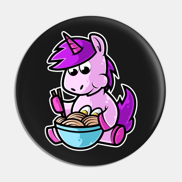 Unicorn Ramen Bowl Kawaii Neko Anime Japanese Noodles print Pin by theodoros20