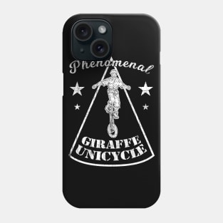 Phenomenal Giraffe-Unicycle Loving Biker Gift Idea Phone Case