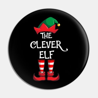 Clever Elf Matching Family Christmas Smart Pin