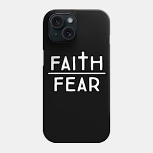 Faith Over Fear Christian Design Phone Case