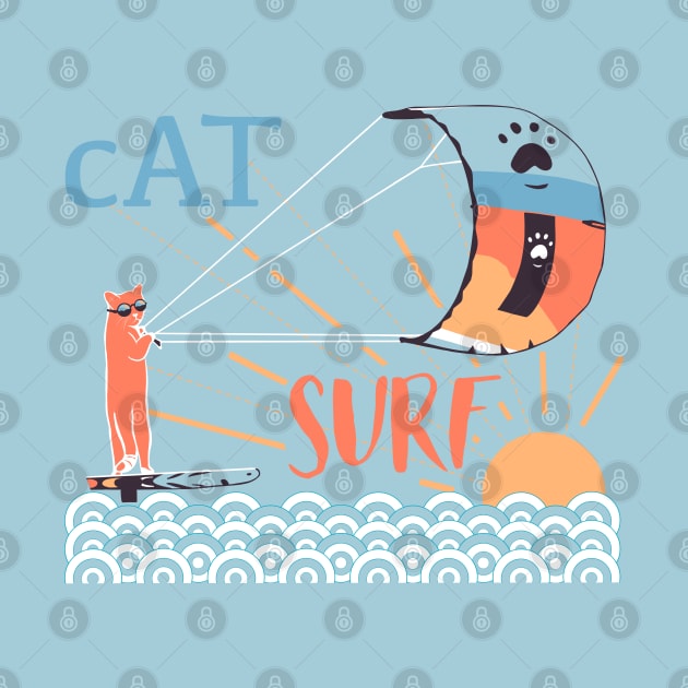 Cat surf by Mimie20