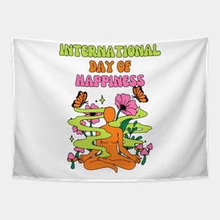 International Day Of Happiness Tapestry