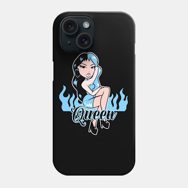 Queen Girl Doll Light Blue v2 Phone Case by Just In Tee Shirts