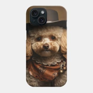 Cowboy Dog - Poodle Phone Case