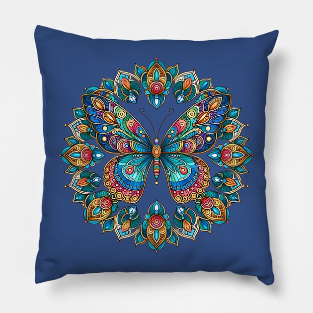 Mandala art Pillow by Sravudh Snidvongs