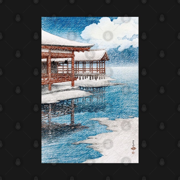 Snow on a Bright Day by Hasui Kawase by uncommontee