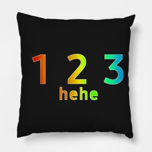 1 2 3 hehe, Rainbow Pillow