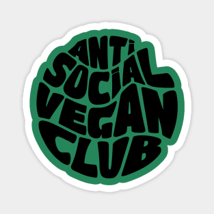 Anti Social Vegan Club Magnet