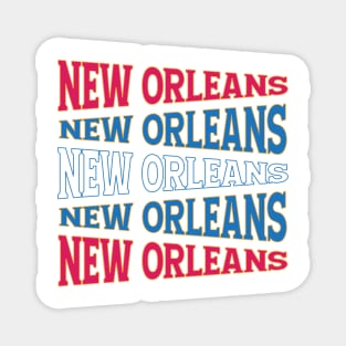 TEXT ART USA NEW ORLEANS Magnet