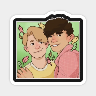 Nick and Charlie - heartstopper drawing Magnet