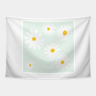 Light Green Daisys Tapestry