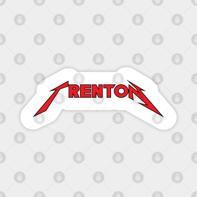 Trenton - Typography Art Magnet by Nebula Station