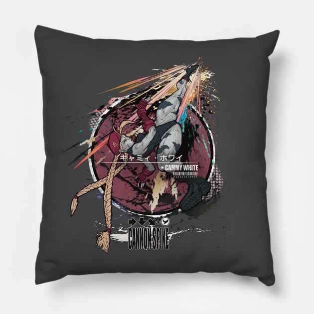 CAMMY: CANNON SPIKE - BLACK Pillow by JF Penworks