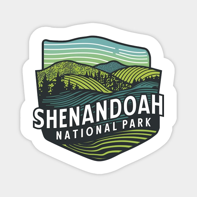 Shenandoah National Park Emblem Magnet by Perspektiva