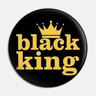 Black King, Black History Month Pin