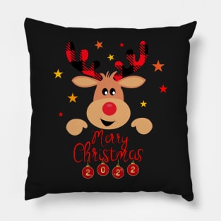 Cool Christmas reindeer, awesome Rudolph Red Nosed Pillow