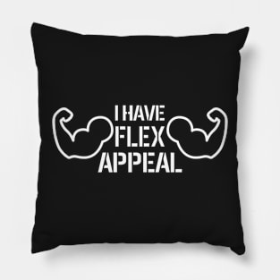 Flex Appeal Gym Gains Fitness Motivation Pillow