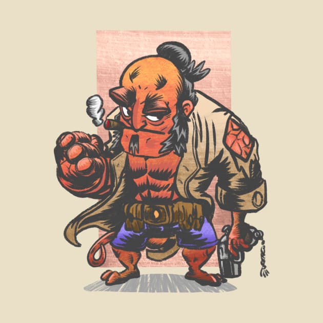 Hellboy Ain't Havin' It by picklenickel