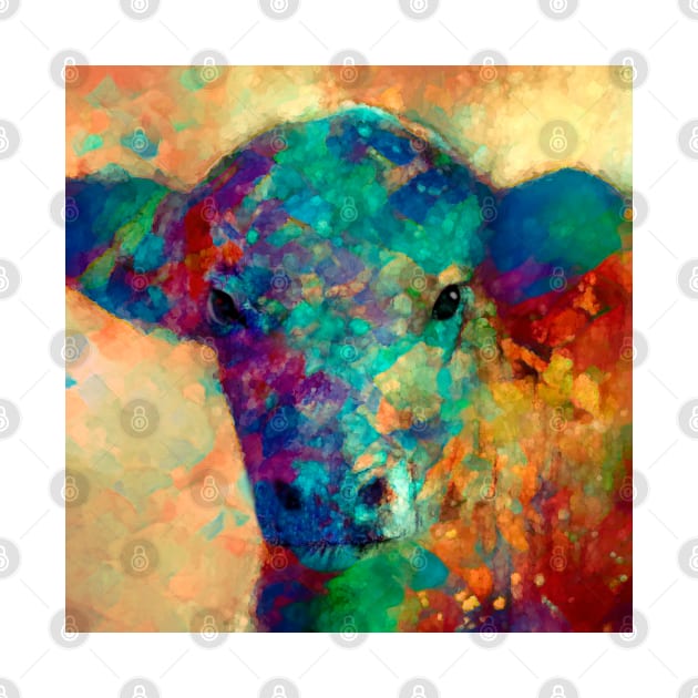 The Painted Cow Colorful Animal Art by art64