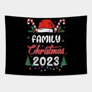 Family Christmas 2023 Matching Christmas 2023 T-Shirt Tapestry