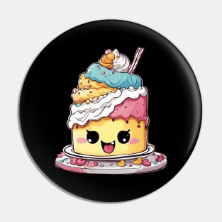 Kawaii Birthday Cake Pin